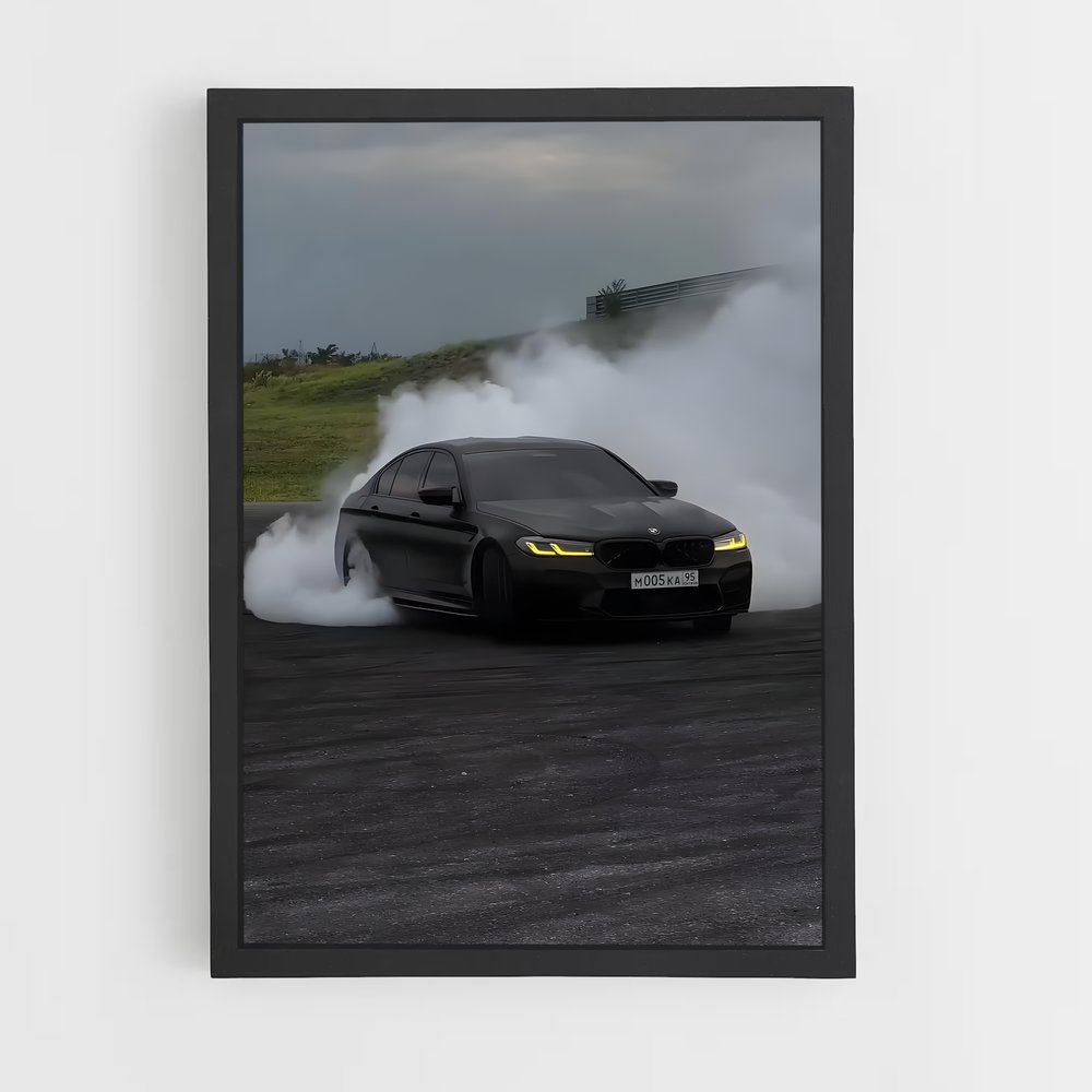 Poster Smoke and Speed – affiche BMW (vue 2)